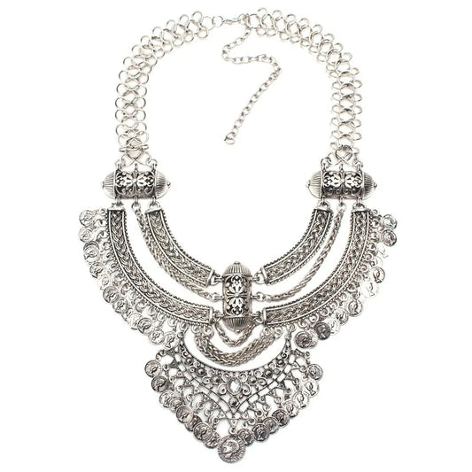 Vintage Boho Coin Necklace