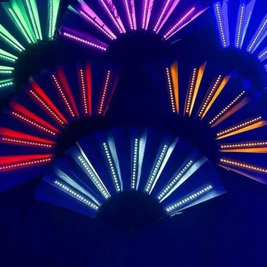 LED Glow Folding Fan