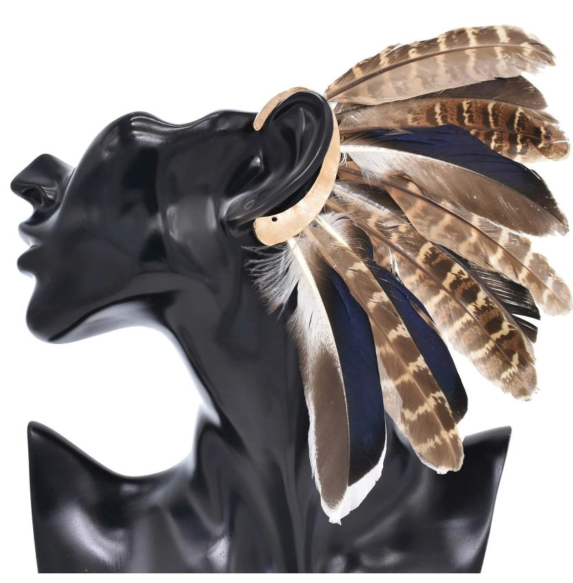 Bohemian Feather Ear Cuffs