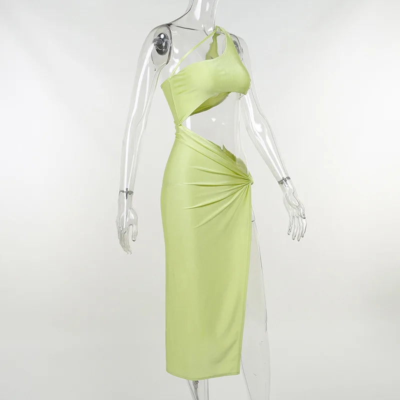 Hollow Out Bodycon Split Dress