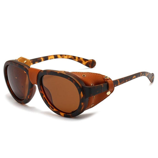 Ace Steampunk Round Sunglasses Sunglasses - The Burner Shop