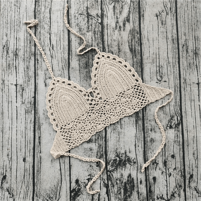 Boho Chic Crochet Lace Knit Cami Tops - The Burner Shop