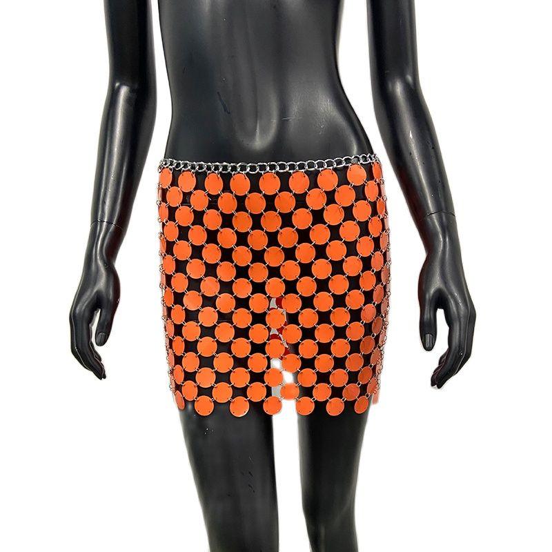 Colorful Sequins Mini Skirts Skirts - The Burner Shop