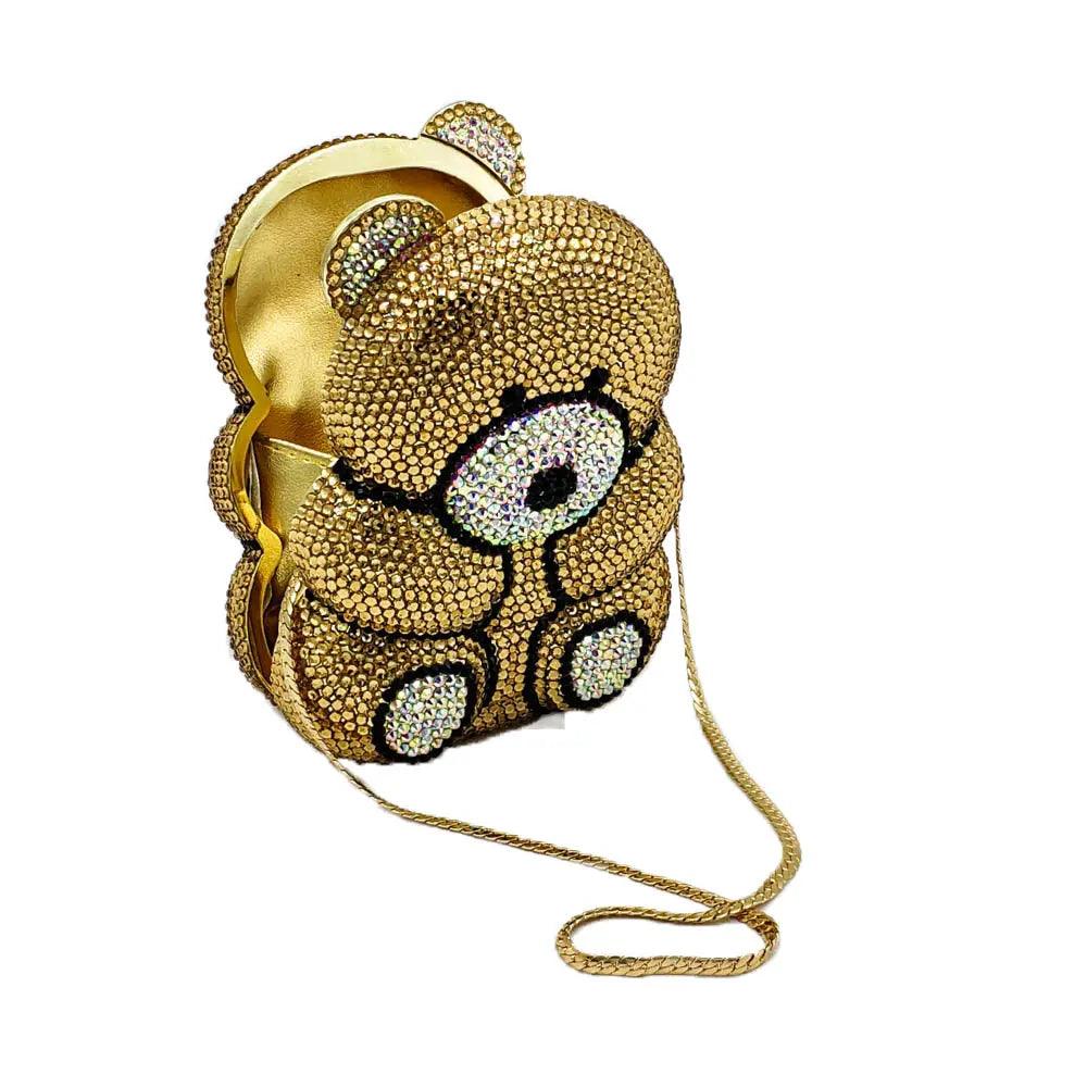 Crystal Teddy Bear Hard Case Bags Bags - The Burner Shop