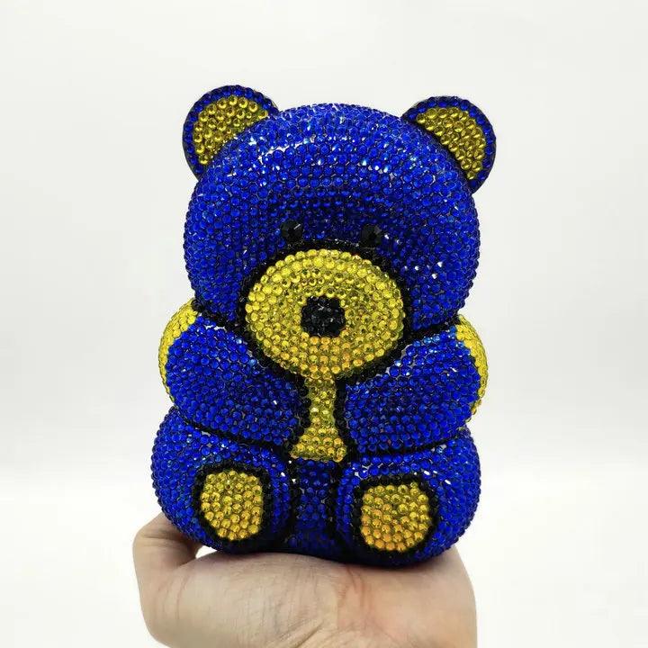 Crystal Teddy Bear Hard Case Bags Bags - The Burner Shop