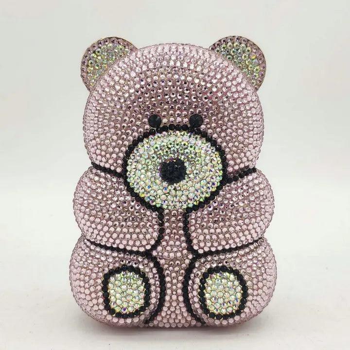 Crystal Teddy Bear Hard Case Bags Bags - The Burner Shop