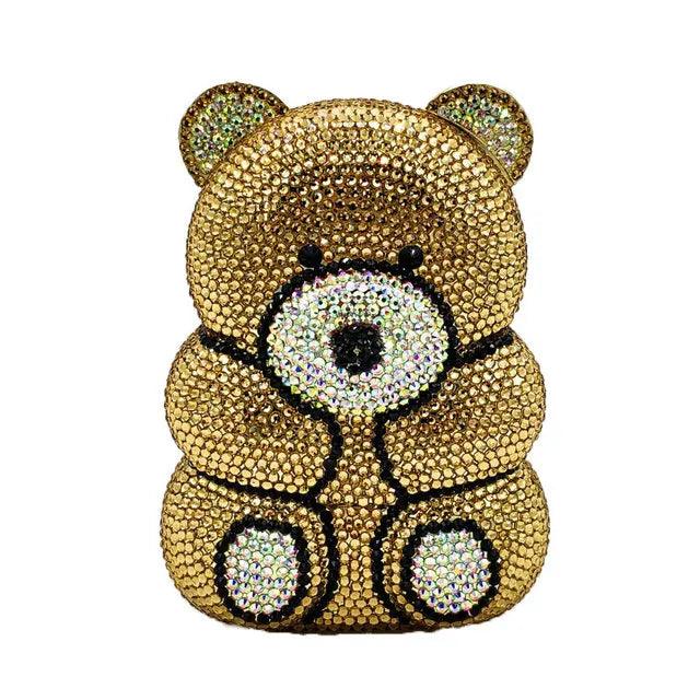 Crystal Teddy Bear Hard Case Bags Bags - The Burner Shop