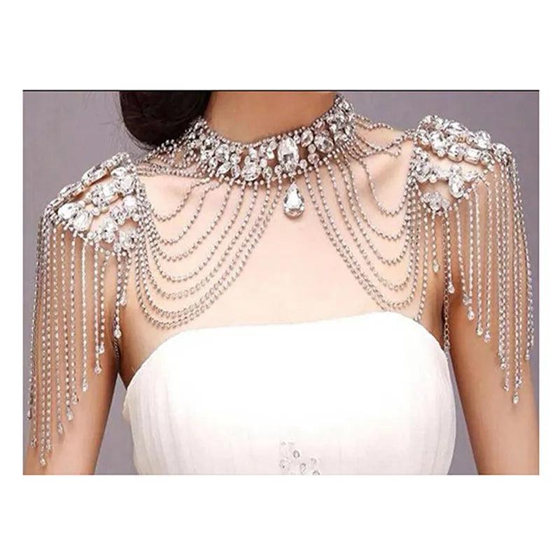 Festival Bridal Shoulder Strap Chain Body Jewelry - The Burner Shop