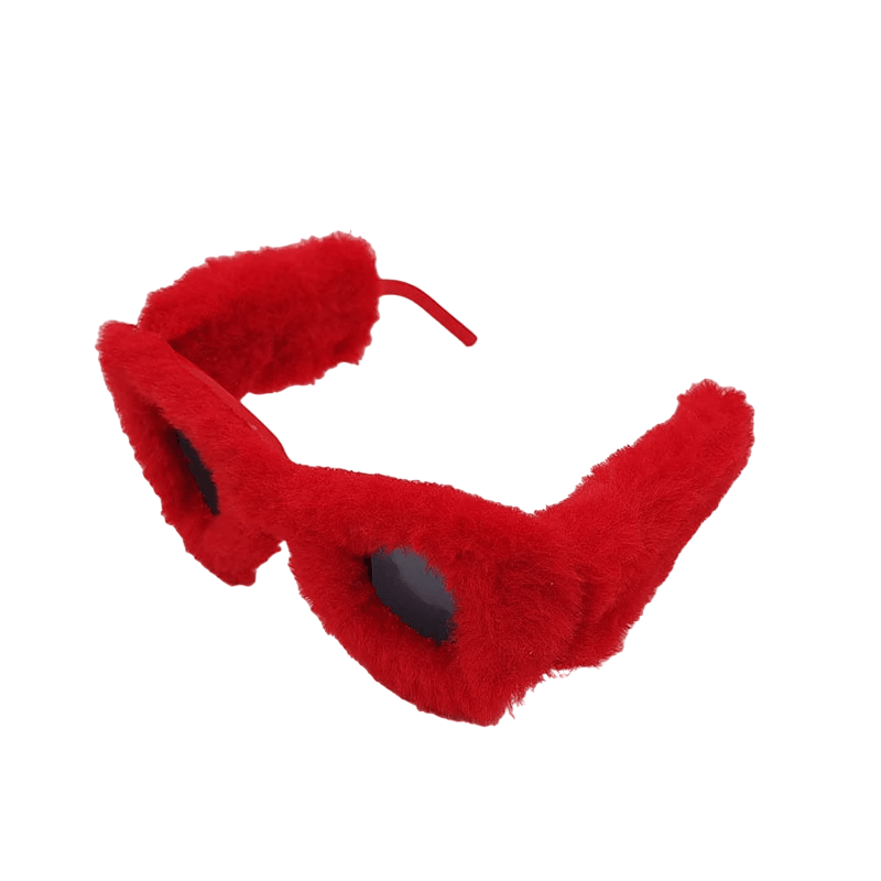 Fluffy Funky Cat Eye Sunglasses Sunglasses - The Burner Shop