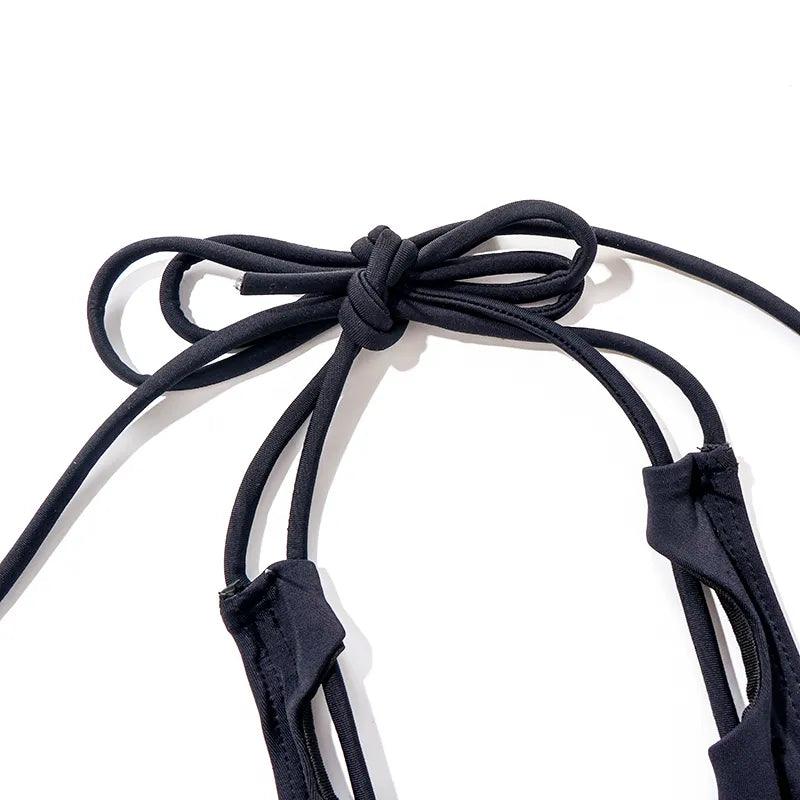 Front Strappy Sexy Bodysuit Bodysuits - The Burner Shop