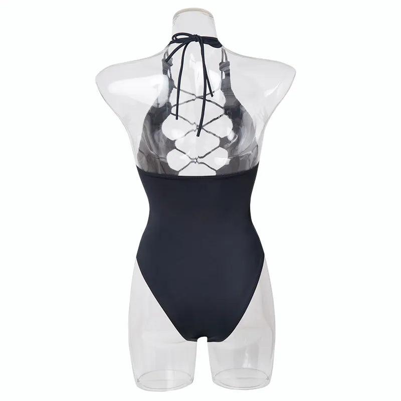 Front Strappy Sexy Bodysuit Bodysuits - The Burner Shop