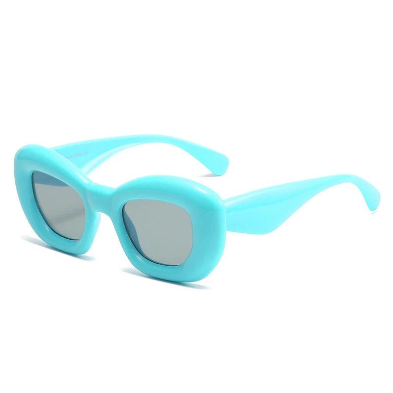 Funky Retro Rectangle Sunglasses Sunglasses - The Burner Shop