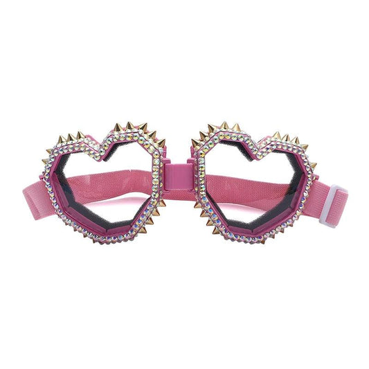 Gothic Oversized Diamond Heart Goggles Goggles - The Burner Shop
