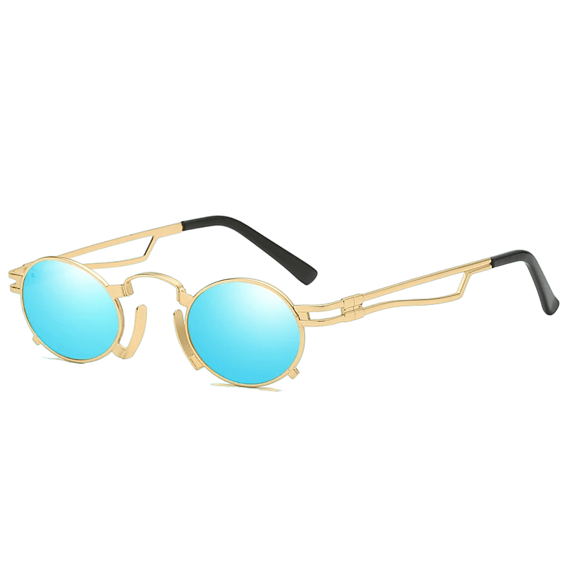 Groovy Steampunk Oval Sunglasses Sunglasses - The Burner Shop