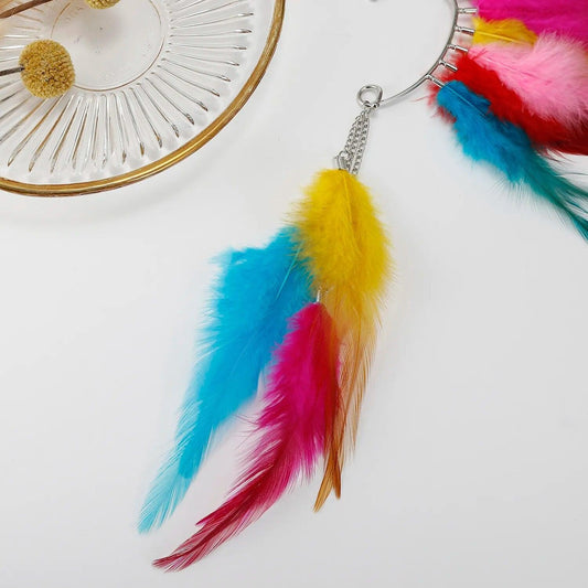 Handmade Feather Ear Cuff with Tassels Ear Cuff - The Burner Shop
