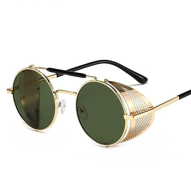 Jax Steampunk Round Sunglasses Sunglasses - The Burner Shop