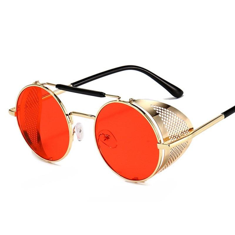 Jax Steampunk Round Sunglasses Sunglasses - The Burner Shop