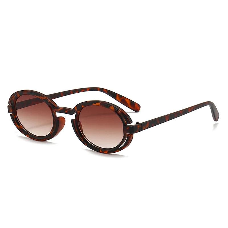 Jazzy Retro Oval Sunglasses Sunglasses - The Burner Shop