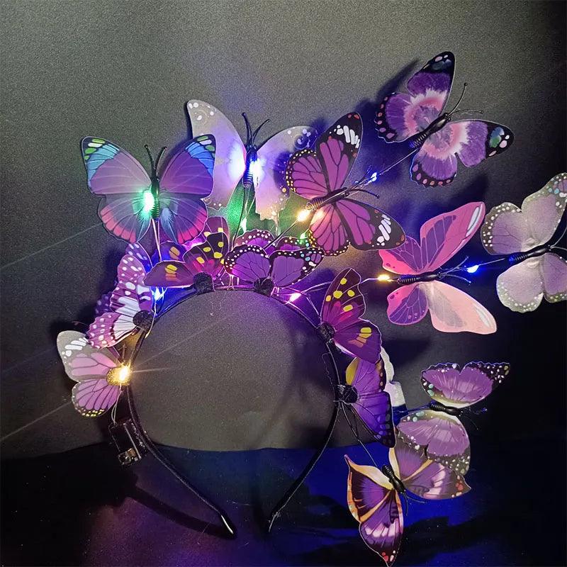 Magical Butterfly LED Head Piece Head Piece - The Burner Shop