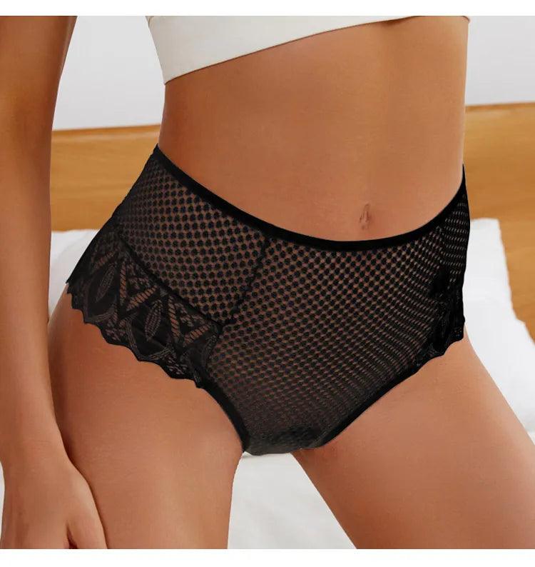 Mid-Rise Lace Panties Panties - The Burner Shop