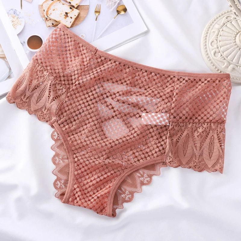 Mid-Rise Lace Panties Panties - The Burner Shop