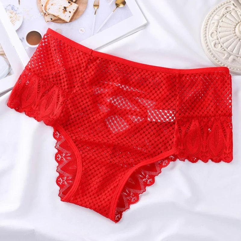 Mid-Rise Lace Panties Panties - The Burner Shop