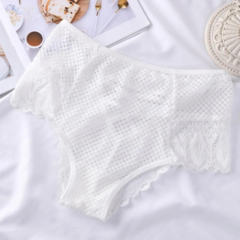 Mid-Rise Lace Panties Panties - The Burner Shop