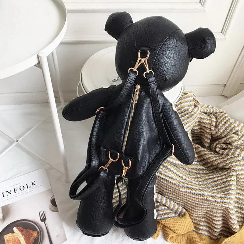 Punk Skeleton Bear Backpack Backpacks - The Burner Shop