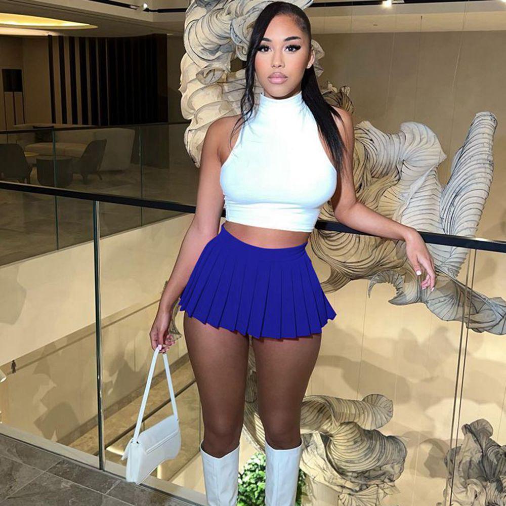 Sexy High Waist Mini Pleated Skirts Skirts - The Burner Shop