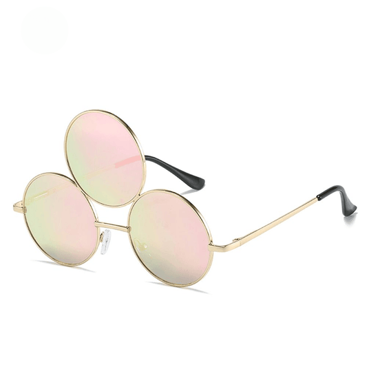 Third Eye Retro Round Sunglasses Sunglasses - The Burner Shop