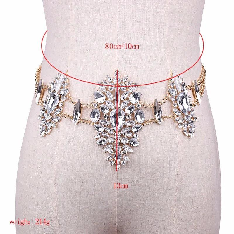 Unique Rhinestone Body chain Body Jewelry - The Burner Shop