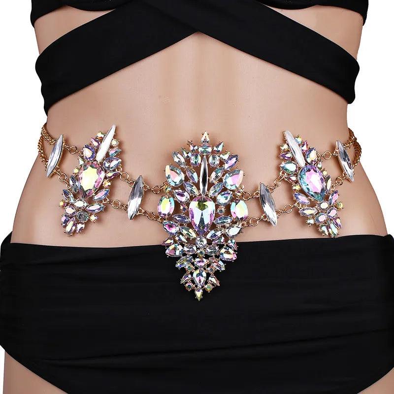 Unique Rhinestone Body chain Body Jewelry - The Burner Shop
