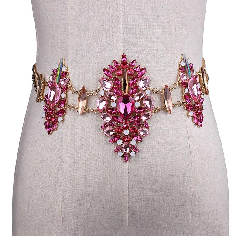 Unique Rhinestone Body chain Body Jewelry - The Burner Shop