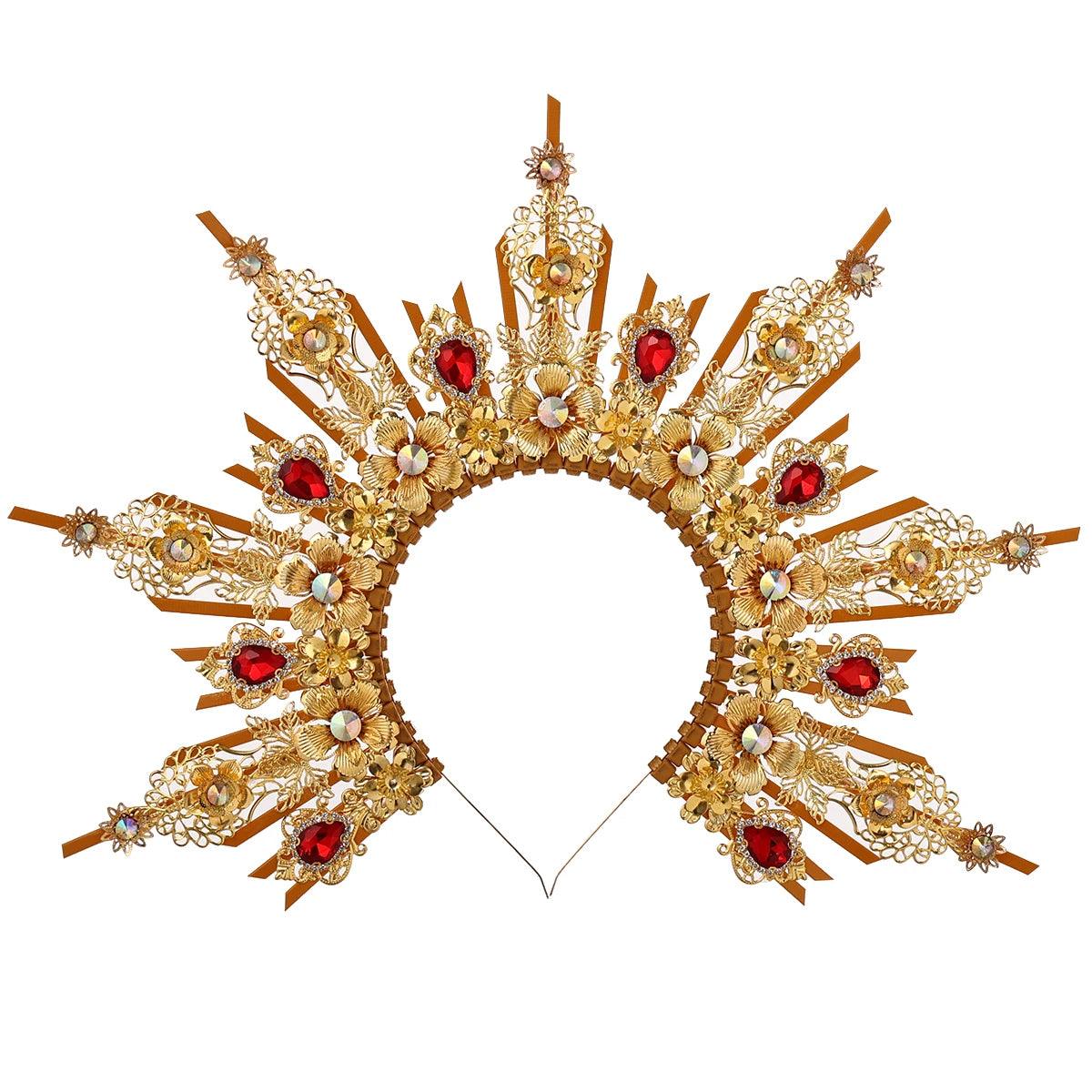 Vintage Gothic Halo Goddess Crown Head Piece - The Burner Shop