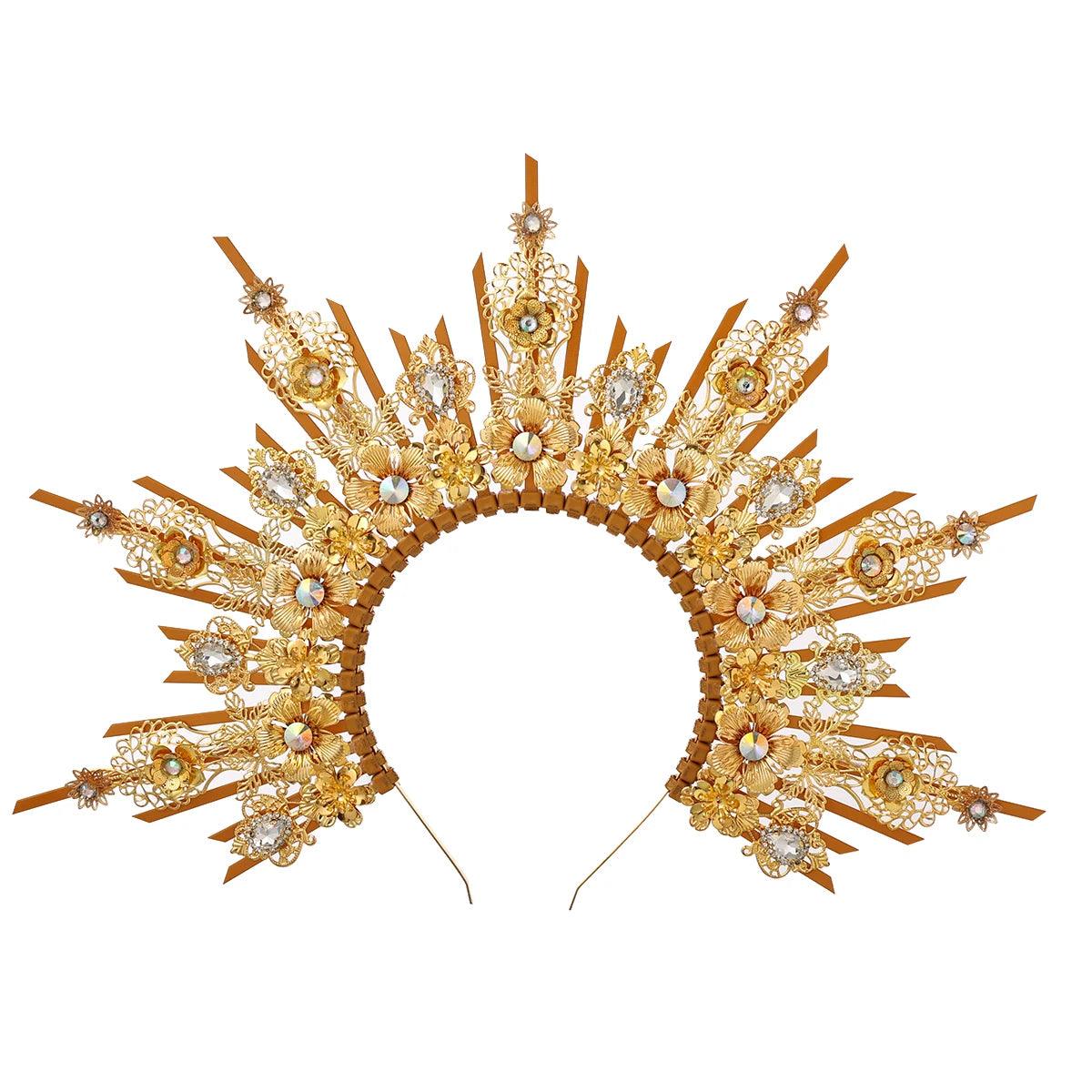 Vintage Gothic Halo Goddess Crown Head Piece - The Burner Shop