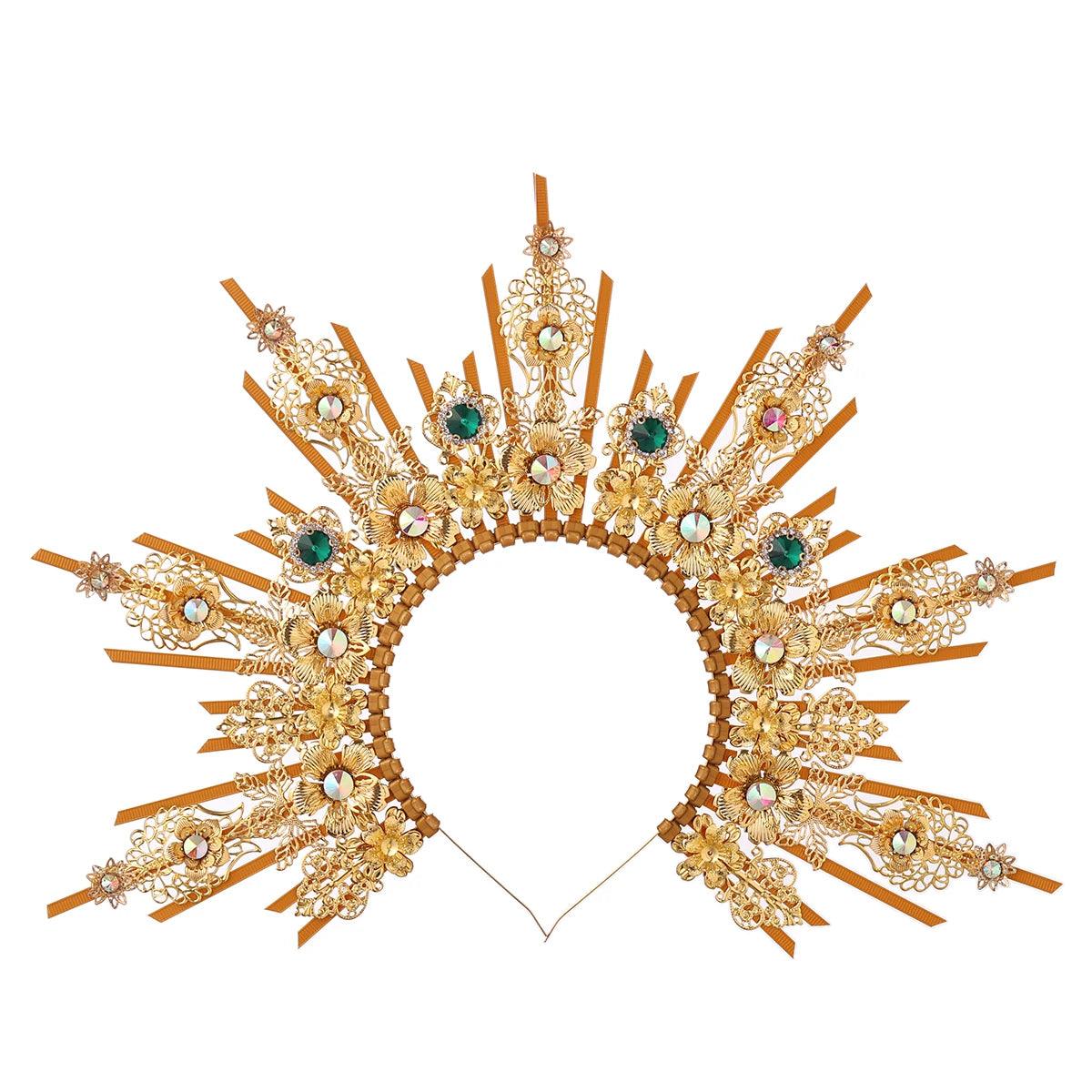 Vintage Gothic Halo Goddess Crown Head Piece - The Burner Shop