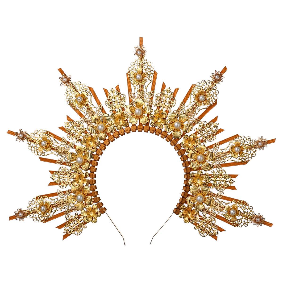 Vintage Gothic Halo Goddess Crown Head Piece - The Burner Shop
