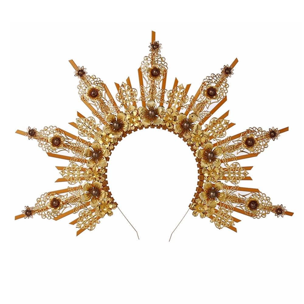 Vintage Gothic Halo Goddess Crown Head Piece - The Burner Shop