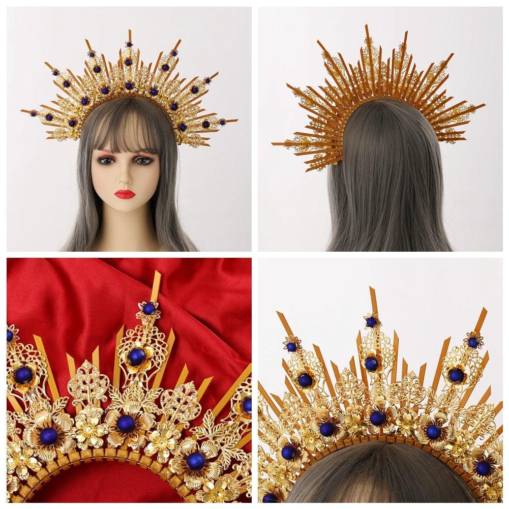 Vintage Gothic Halo Goddess Crown Head Piece - The Burner Shop