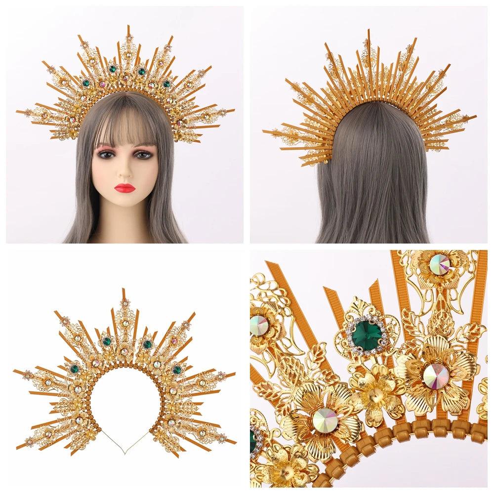 Vintage Gothic Halo Goddess Crown Head Piece - The Burner Shop