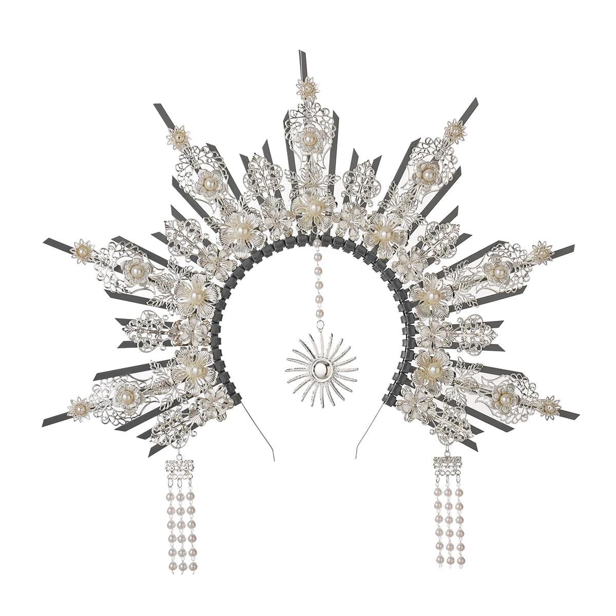 Vintage Gothic Halo Goddess Crown Head Piece - The Burner Shop