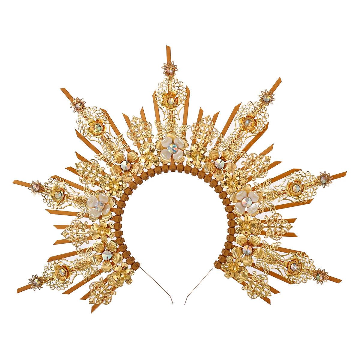Vintage Gothic Halo Goddess Crown Head Piece - The Burner Shop