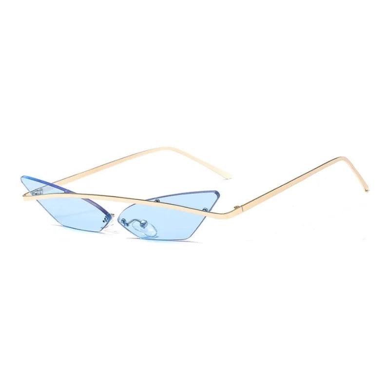 Wings Rimless Cat Eye Sunglasses Sunglasses - The Burner Shop