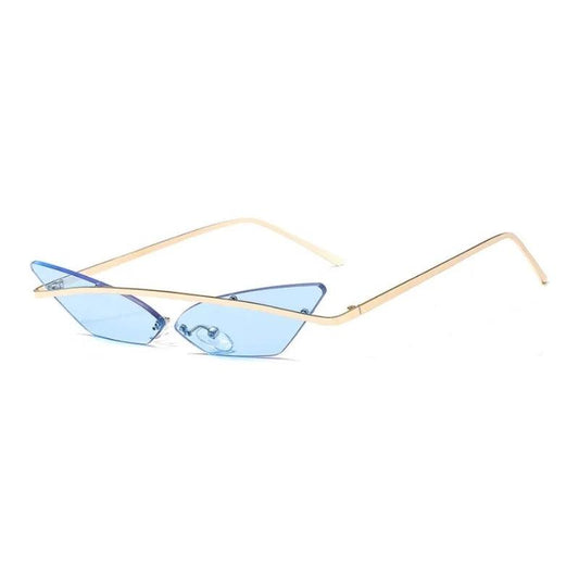 Wings Rimless Cat Eye Sunglasses Sunglasses - The Burner Shop