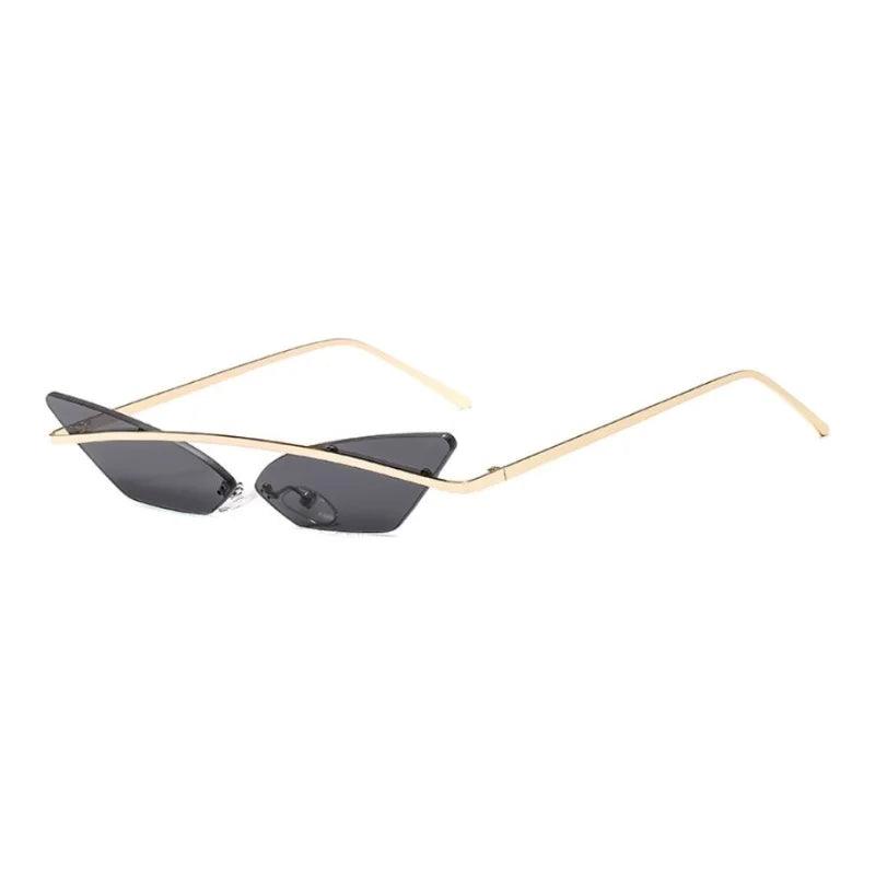 Wings Rimless Cat Eye Sunglasses Sunglasses - The Burner Shop
