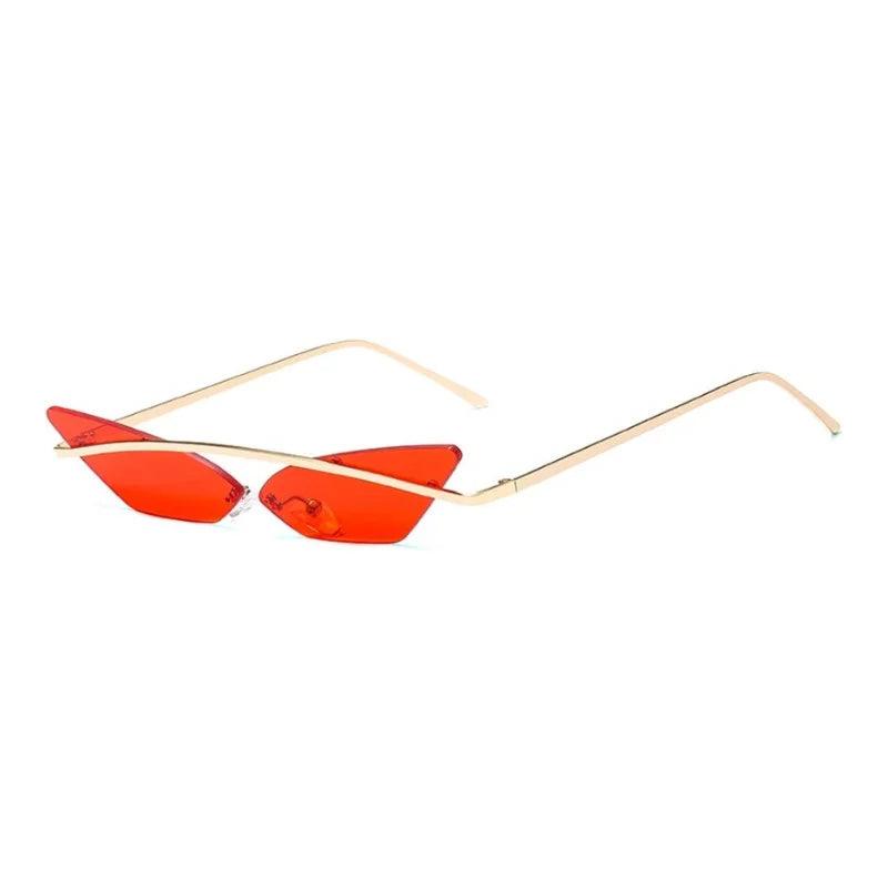 Wings Rimless Cat Eye Sunglasses Sunglasses - The Burner Shop