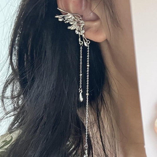 Angel Wings Tassel Ear Cuff Ear Cuffs - The Burner Shop