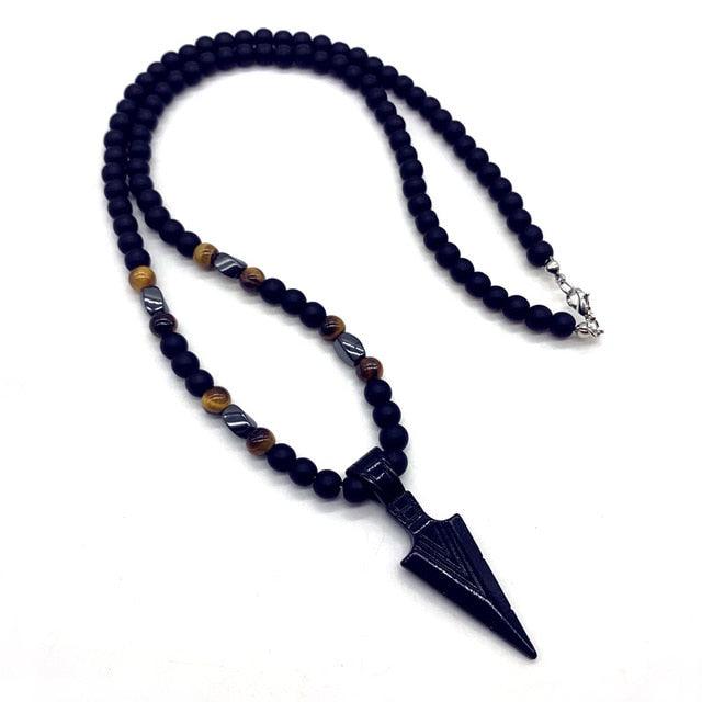 Beaded Arrow Pendant Necklace Necklaces - The Burner Shop
