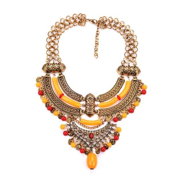 Big Bohemian Gypsy Collar Necklace Necklaces - The Burner Shop