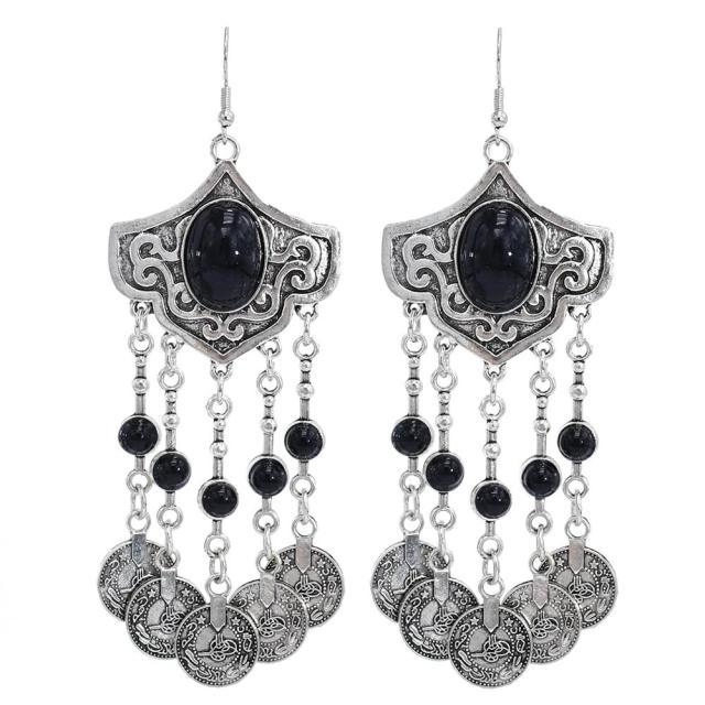 Big Long Tassel Statement Earrings Earrings - The Burner Shop